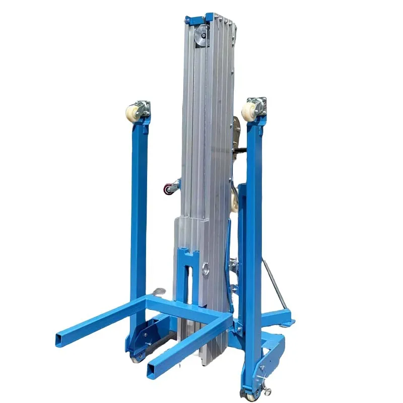 Hand lift uses a small electric lifting platform to climb the vehicle
Hand lift uses a small electric lifting platform to climb the vehicle