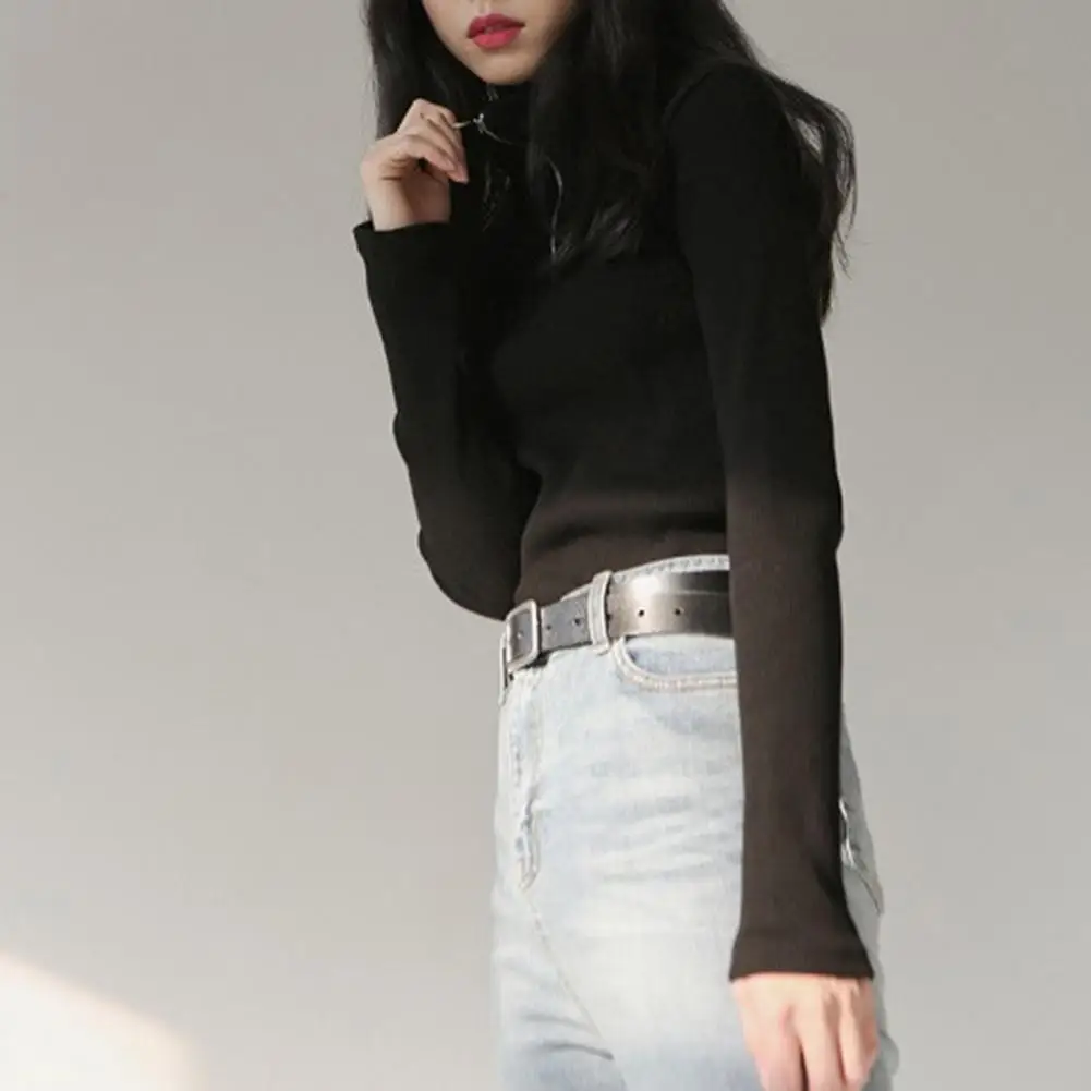 Women Solid Sweater Stylish Autumn Winter Women's Knitted Pullover Sweater Half Turtleneck Zipper Neckline Slim Fit for Office
Women Solid Sweater Stylish Autumn Winter Women's Knitted Pullover Sweater Half Turtleneck Zipper Neckline Slim Fit for Office
