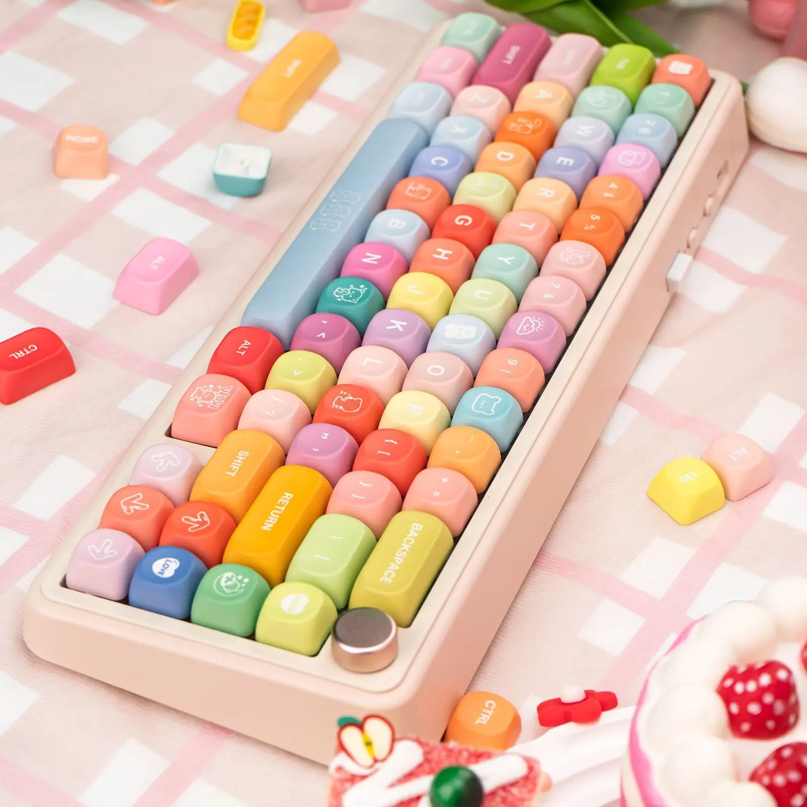 Gummy Bear Keycap MOA Height Keycap PBT Five-Sided Sublimation Adaptation 61/68/75/84/87/9810 4
Gummy Bear Keycap MOA Height Keycap PBT Five-Sided Sublimation Adaptation 61/68/75/84/87/9810 4
