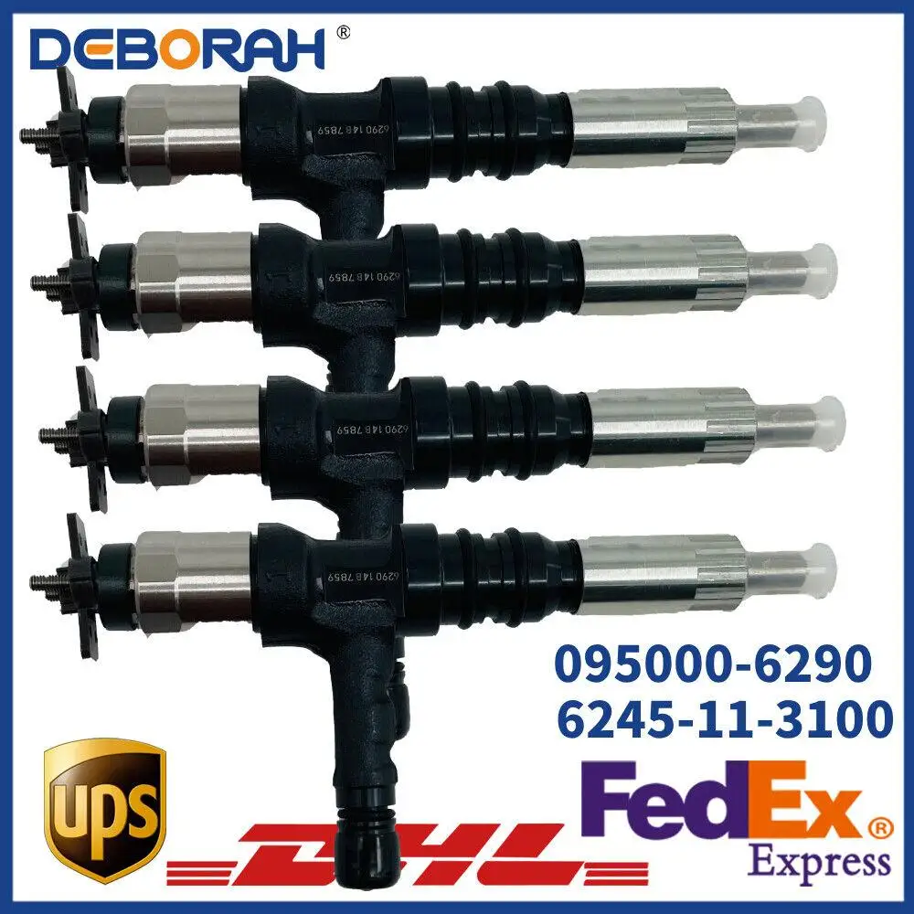 Топливный инжектор 4X 095000-6290 6245-11-3100 для двигателя Komatsu SAA6D170E
Топливный инжектор 4X 095000-6290 6245-11-3100 для двигателя Komatsu SAA6D170E