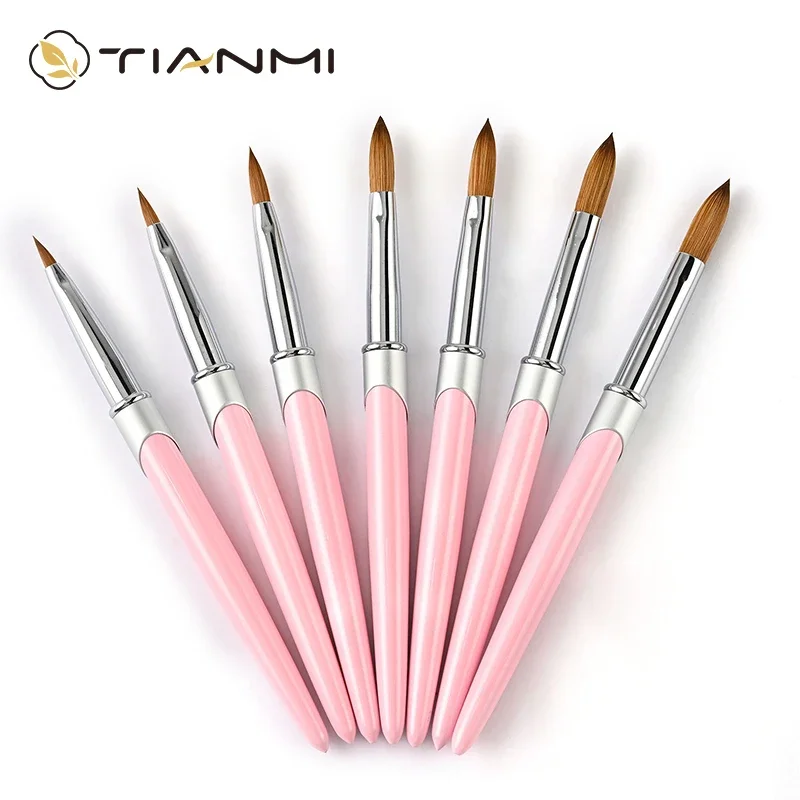 Pink Nail Art Brush Kolinsky Nylon Hair Brushes Gel UV Polish Manicure Tools Carving Drawing Painting Nail Powder Pens
Pink Nail Art Brush Kolinsky Nylon Hair Brushes Gel UV Polish Manicure Tools Carving Drawing Painting Nail Powder Pens