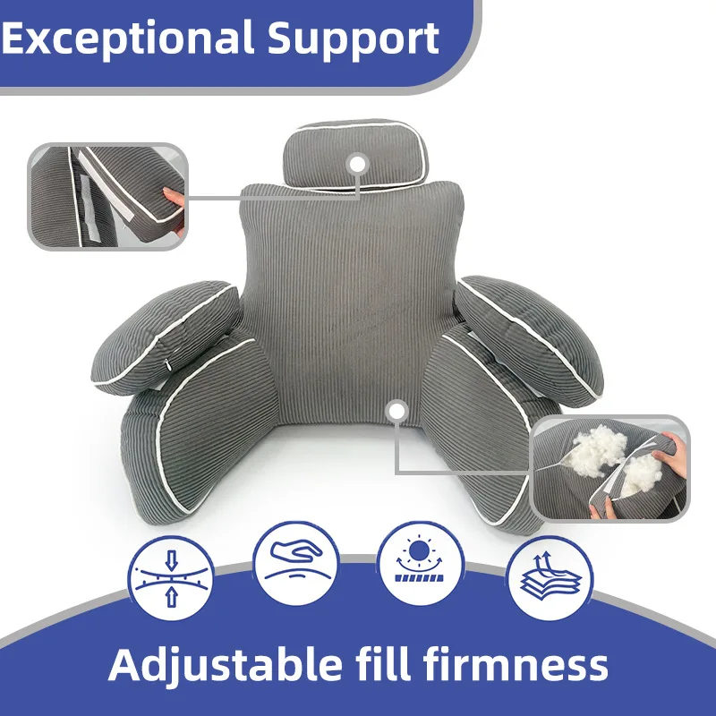 Reading Pillow & Lap Pillow for Gaming, Back Cushion for Bed Sitting Up, Backrest Pillow for Sitting in Bed, Couch or Floor
Reading Pillow & Lap Pillow for Gaming, Back Cushion for Bed Sitting Up, Backrest Pillow for Sitting in Bed, Couch or Floor