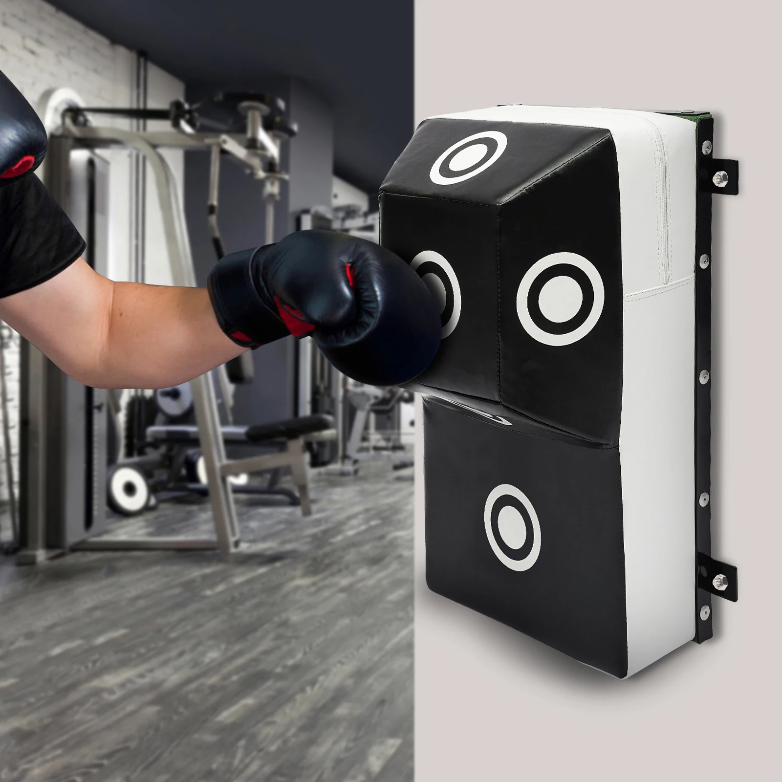 Training Punching Target, Wall-mounted Boxing Pad, 6 Target Spots, Uppercut Practice, 60x35x25cm, Heavy Duty Steel Frame, Durable, for Home Gym
Training Punching Target, Wall-mounted Boxing Pad, 6 Target Spots, Uppercut Practice, 60x35x25cm, Heavy Duty Steel Frame, Durable, for Home Gym