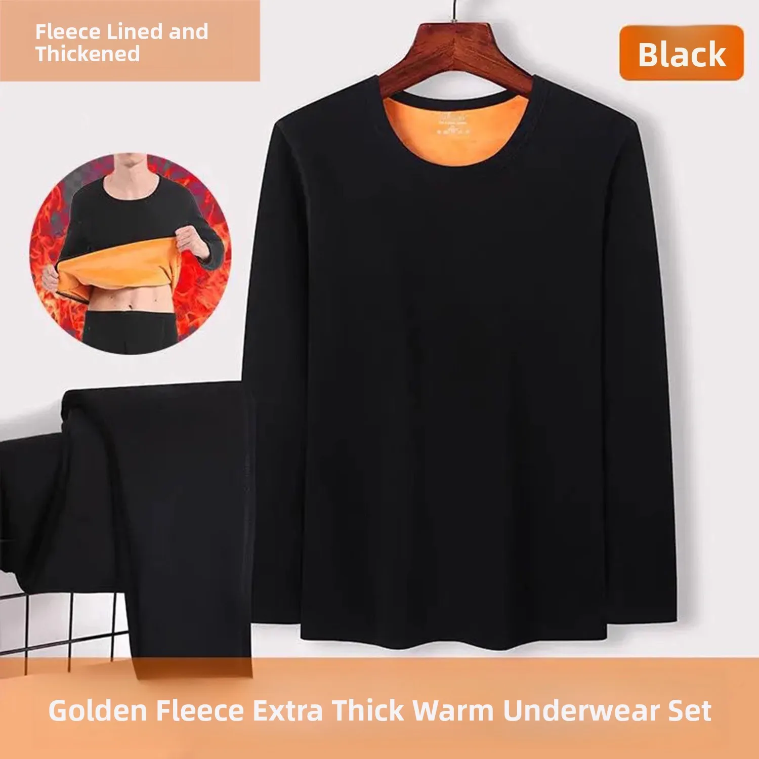 Men's Gold Velvet Thickened Warm Underwear Set Long Sleeve round Neck Long Pants Thermal Anti-cold Autumn Winter Base Layer C...
Men's Gold Velvet Thickened Warm Underwear Set Long Sleeve round Neck Long Pants Thermal Anti-cold Autumn Winter Base Layer C...