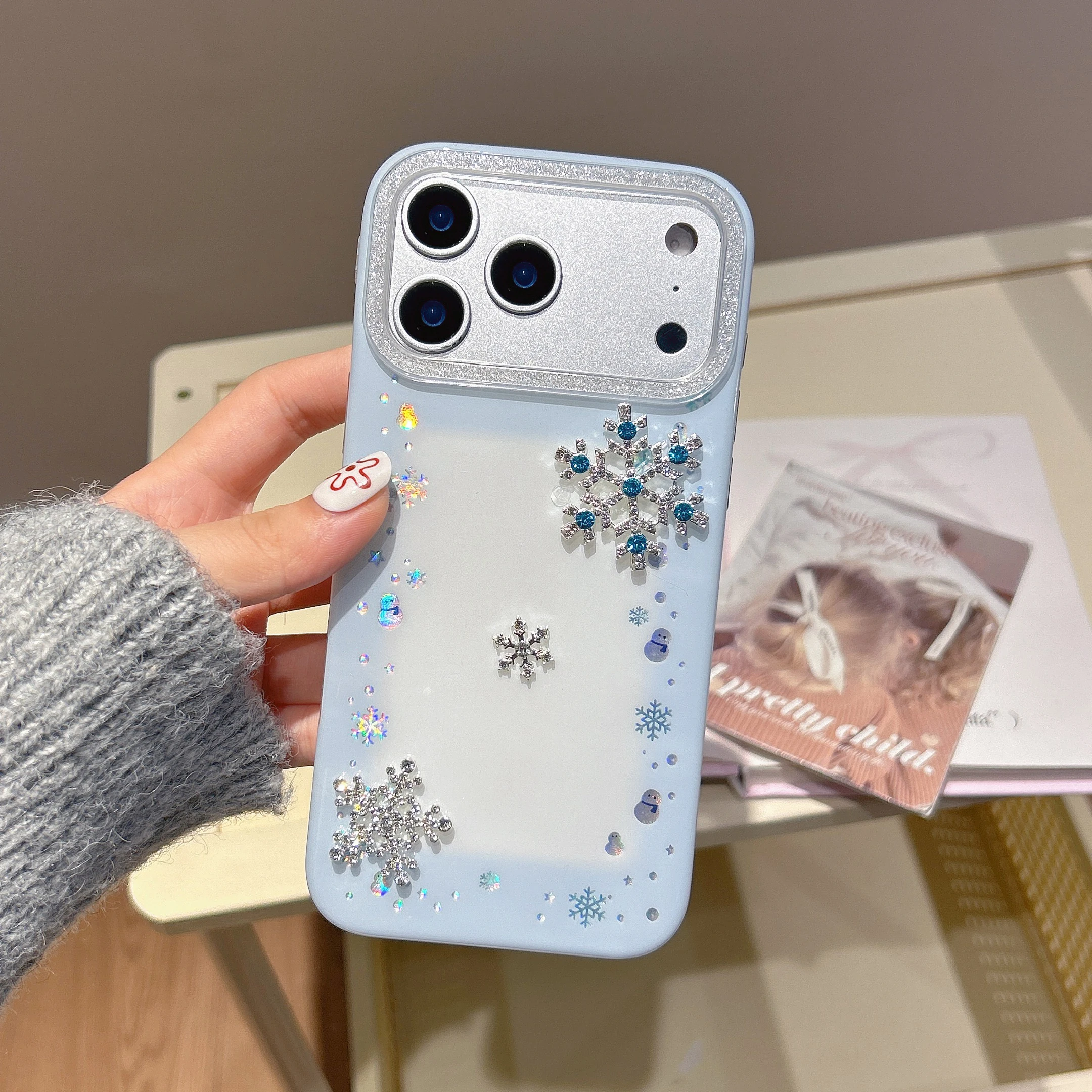 Shining Snowflakes For iPhone 15 16 16Pro 17 Pro Max Camera Volume Key Protective Case Phone Shockproof Cases Back Cover Shell
Shining Snowflakes For iPhone 15 16 16Pro 17 Pro Max Camera Volume Key Protective Case Phone Shockproof Cases Back Cover Shell