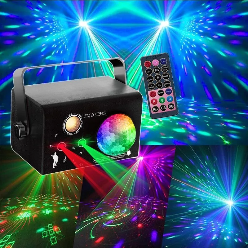 Лазерные огни RGB 3-в-1, светодиодный стробоскоп с управлением звуком, сценический проектор для вечеринки, рождественского клуба, атмосферы
Лазерные огни RGB 3-в-1, светодиодный стробоскоп с управлением звуком, сценический проектор для вечеринки, рождественского клуба, атмосферы