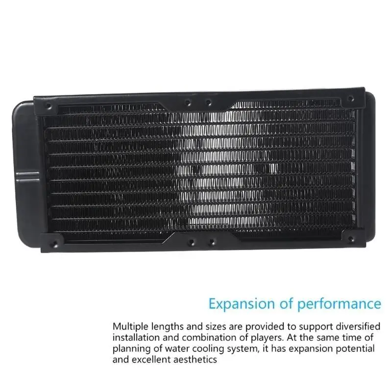 Y1UB 1/4" Aluminum 10 Pipe Heat Exchanger Radiator for Computer CPU CO2 Water