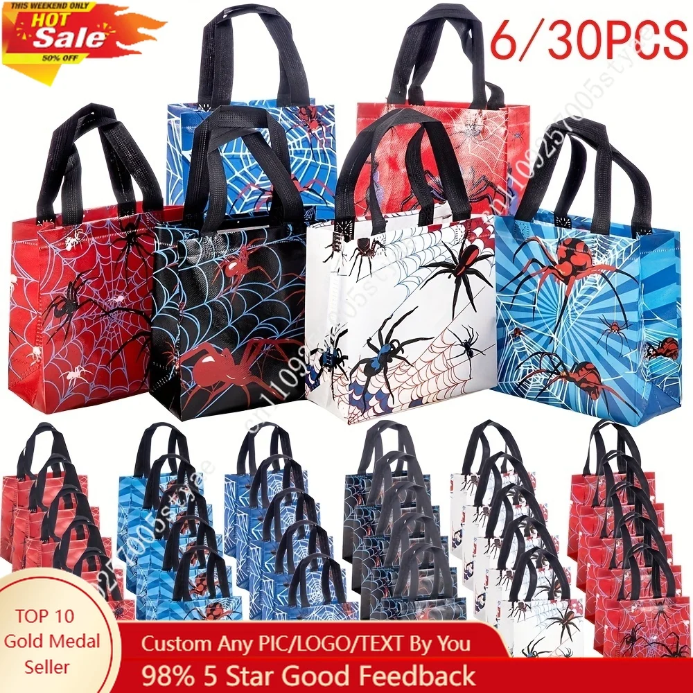 Spider Print 6 Style 30pcs Gift Bag Gift Tote Bag for Cosplay Celebrations Shopping Bags with Handles Office Supplies Packaging
Spider Print 6 Style 30pcs Gift Bag Gift Tote Bag for Cosplay Celebrations Shopping Bags with Handles Office Supplies Packaging