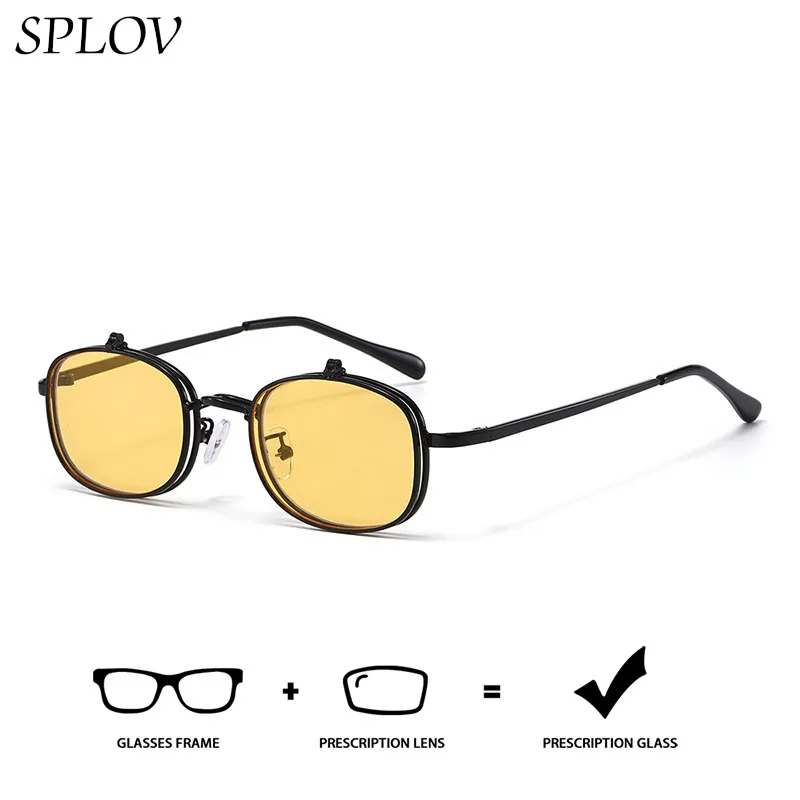SPLOV Flip Small Frame Metal Prescription Sunglasses Customized Progressive Multi Focus Glasses Men's Retro Sunglasses
SPLOV Flip Small Frame Metal Prescription Sunglasses Customized Progressive Multi Focus Glasses Men's Retro Sunglasses