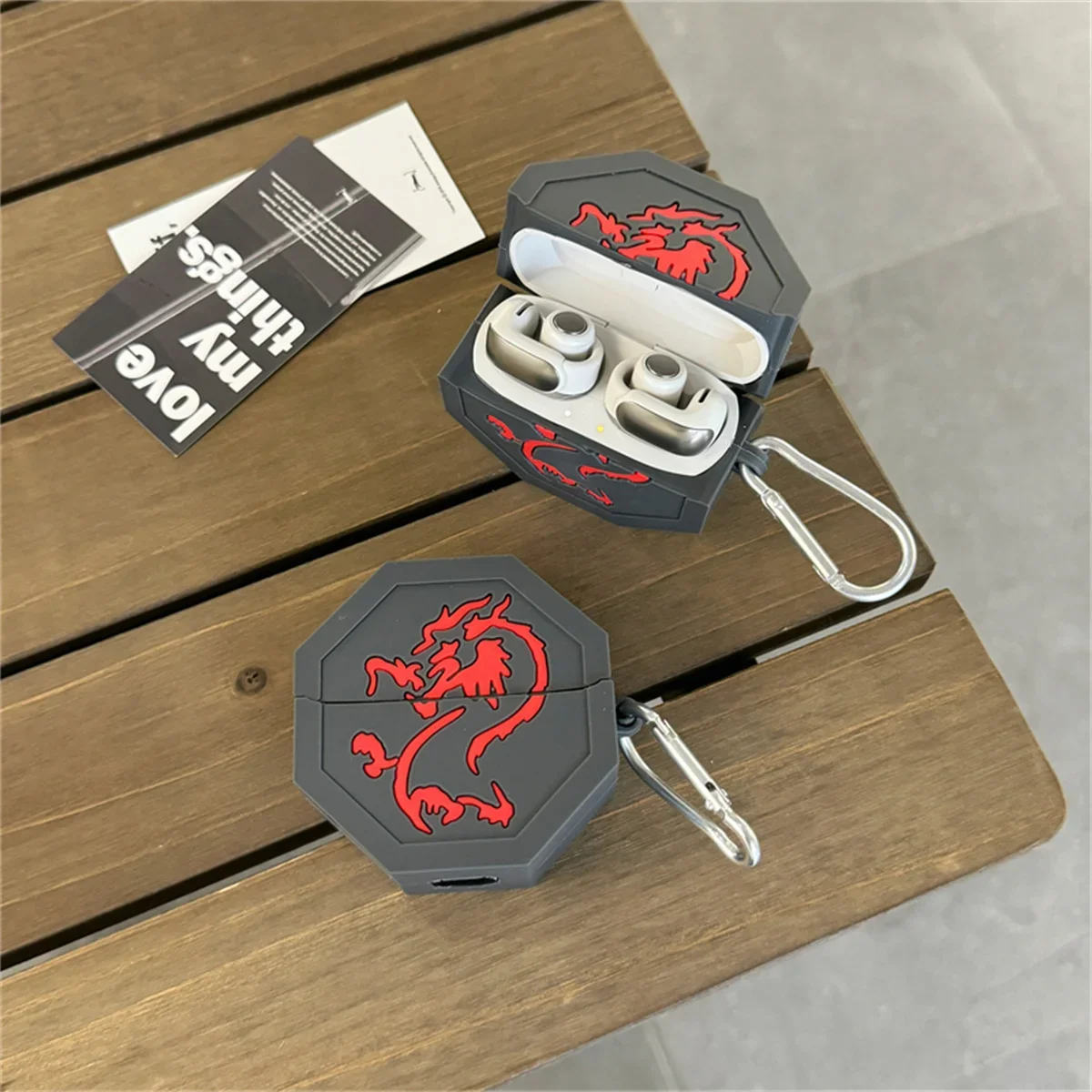 for Bose Ultra Open Earbuds Case,Cartoon Cool Dragon Talisman Jackie Chan Adventures Silicone Protective Cover with Hook for Boy
for Bose Ultra Open Earbuds Case,Cartoon Cool Dragon Talisman Jackie Chan Adventures Silicone Protective Cover with Hook for Boy