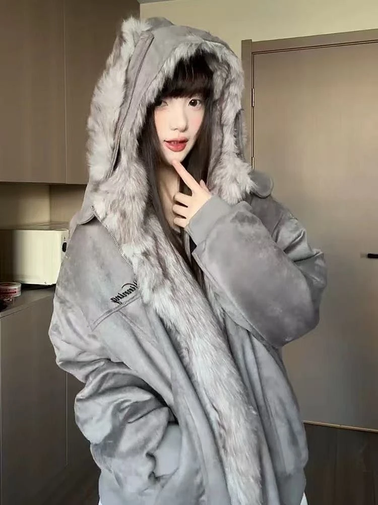Y2k Harajuku Gothic Vintage Fluffy Hoodies 2000s High-End Subculture Hooded Sweatshirt Harajuku Streetwear Winter New Warm Coat
Y2k Harajuku Gothic Vintage Fluffy Hoodies 2000s High-End Subculture Hooded Sweatshirt Harajuku Streetwear Winter New Warm Coat