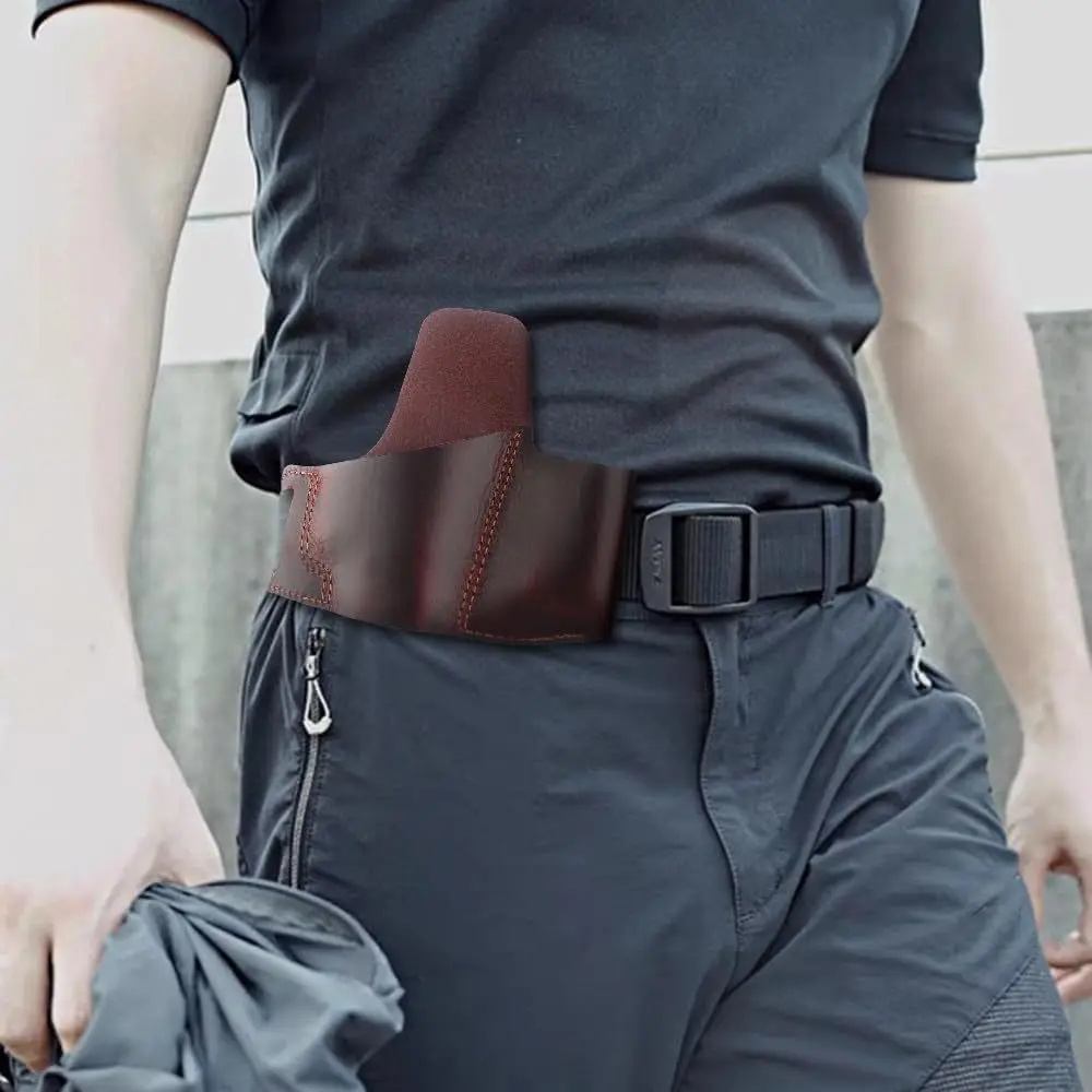 Tactical Cowskin Leather Gun Holster Quick-Draw Concealed Carry Holster with Magazine Pouch Belt-Mounted Gun Accessory
Tactical Cowskin Leather Gun Holster Quick-Draw Concealed Carry Holster with Magazine Pouch Belt-Mounted Gun Accessory