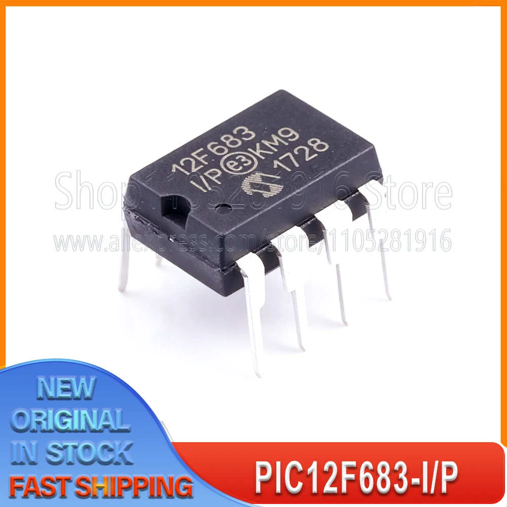 Original 1PCS/LOT PIC12F683-I/P 12F683 I/P DIP8 20MHz 8 Bit 3.5KB FLASH 128Byte 2V~5.5V 100% New Spot stock
Original 1PCS/LOT PIC12F683-I/P 12F683 I/P DIP8 20MHz 8 Bit 3.5KB FLASH 128Byte 2V~5.5V 100% New Spot stock