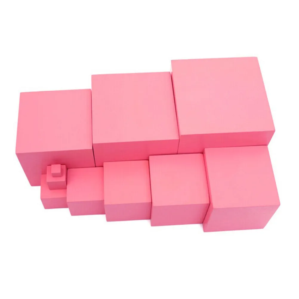 10 шт. розовых деревянных кубиков Монтессори для детей, сенсорное обучение, развитие мелкой моторики, развивающие игрушки для малышей 2-3 лет
10 шт. розовых деревянных кубиков Монтессори для детей, сенсорное обучение, развитие мелкой моторики, развивающие игрушки для малышей 2-3 лет