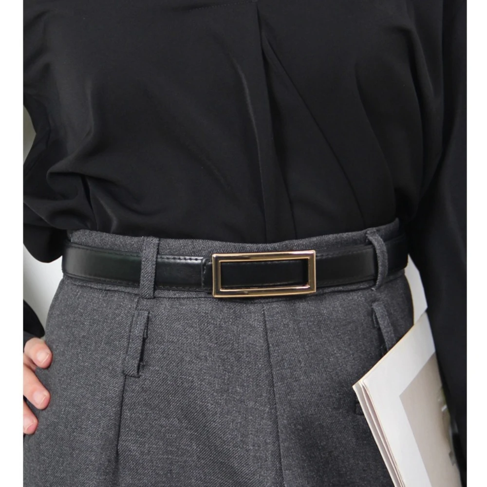 Retro Solid Simple Belt Women Fashion High-quality Brown Black Khaki Buckle Belt Popular Trend Belt for Pants Jeans
Retro Solid Simple Belt Women Fashion High-quality Brown Black Khaki Buckle Belt Popular Trend Belt for Pants Jeans