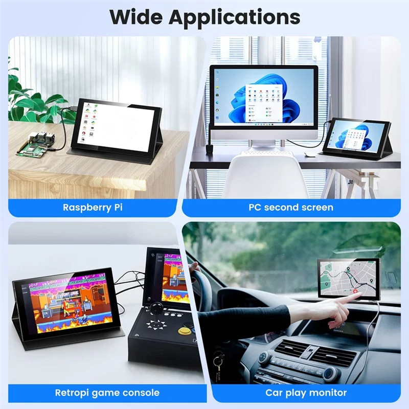 A25P 7-дюймовый IPS мини-совместимый универсальный сенсорный экран с чехлом для Raspberry Pi 5 4 Windows PC Игровая консоль
A25P 7-дюймовый IPS мини-совместимый универсальный сенсорный экран с чехлом для Raspberry Pi 5 4 Windows PC Игровая консоль