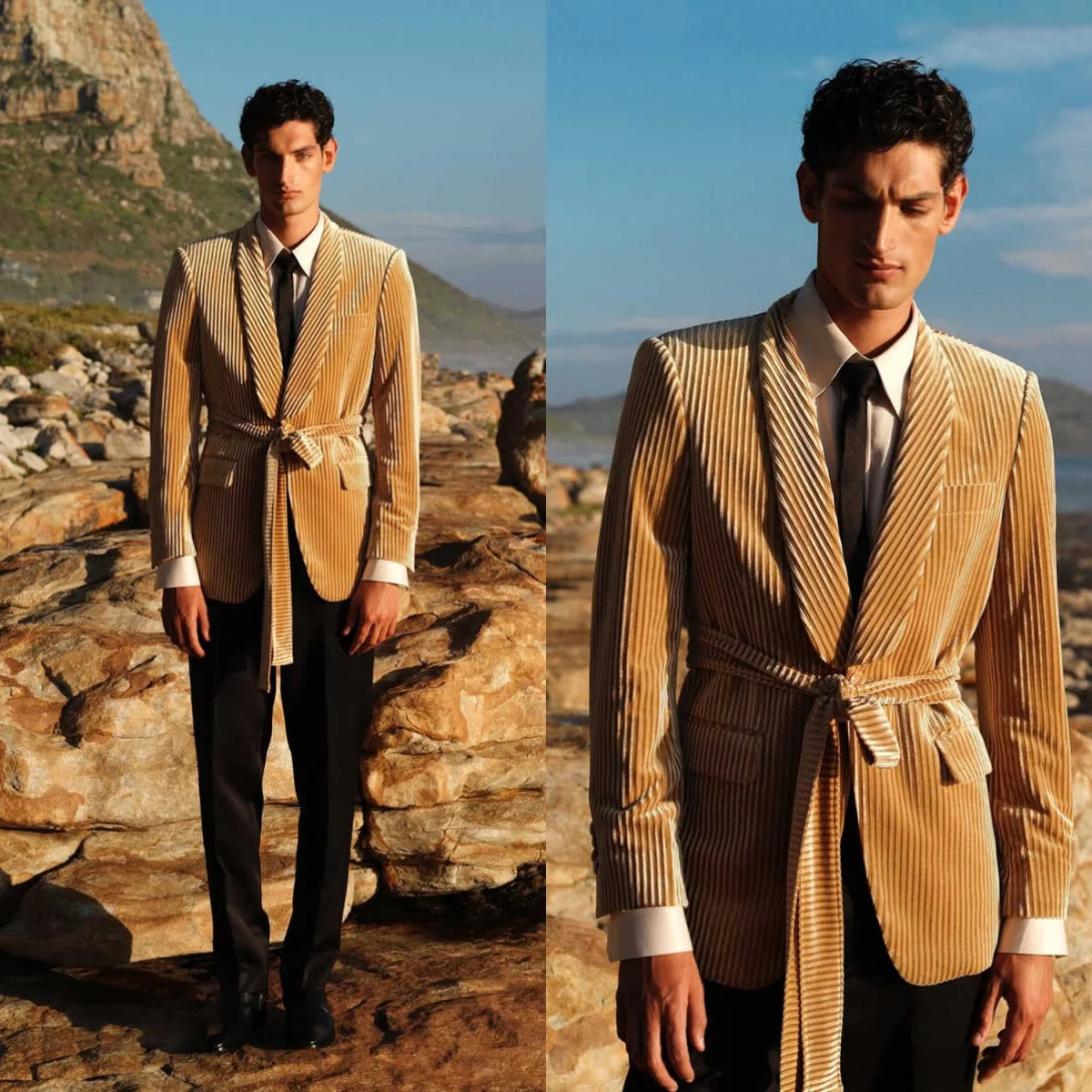 Vintage Corduroy Men Wedding Suits Shawl Lapel Tuxedos Belt Groom Wear 2 Pcs Jacket Pants Prom Evening Party Customized
Vintage Corduroy Men Wedding Suits Shawl Lapel Tuxedos Belt Groom Wear 2 Pcs Jacket Pants Prom Evening Party Customized