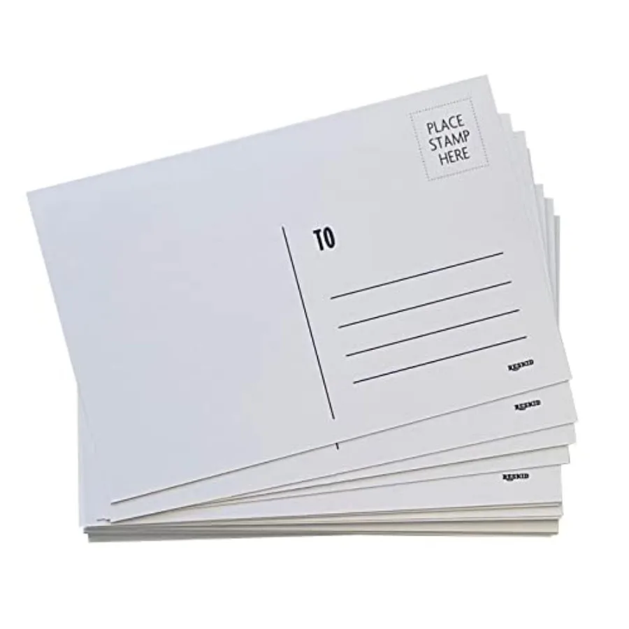 Blank Postcards for Mailing. White 4x6 Blank Post Cards, Blank Mailable Postcards Set. Make Your Own Printable Postcards. 14pt
Blank Postcards for Mailing. White 4x6 Blank Post Cards, Blank Mailable Postcards Set. Make Your Own Printable Postcards. 14pt