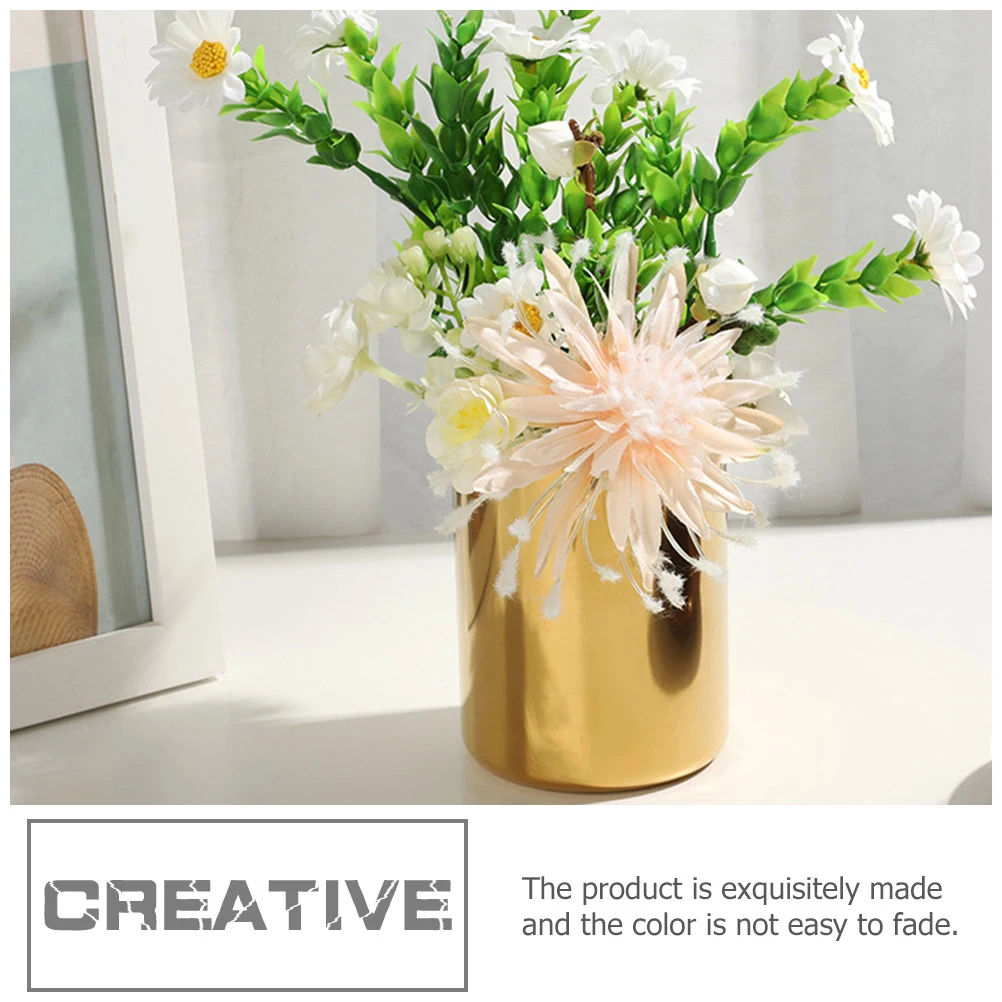 Stainless Steel Pen Holder Golden Desk Organizer Stationery Storage Pencil Cup Makeup Brush Stand Practical Solution
Stainless Steel Pen Holder Golden Desk Organizer Stationery Storage Pencil Cup Makeup Brush Stand Practical Solution