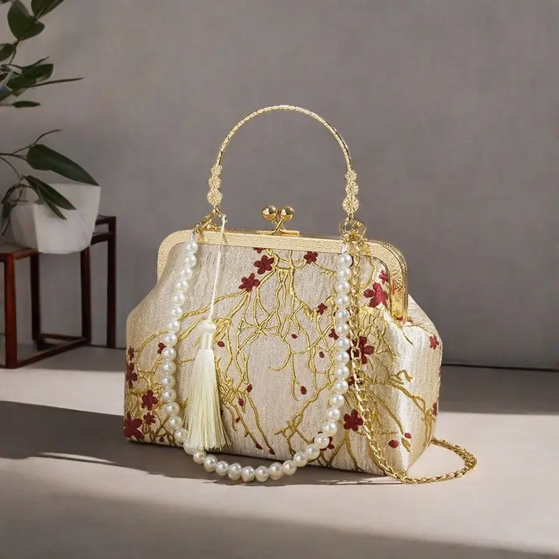 Embroidery Flowers Bag Wedding Beading Fashion Bags Women's Handbags Women Shoulder Crossbody Bags Chain Strap Lock Bag
Embroidery Flowers Bag Wedding Beading Fashion Bags Women's Handbags Women Shoulder Crossbody Bags Chain Strap Lock Bag