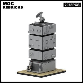 MOC 모듈러 빌딩 기술 에디피스 모델, 미니 브릭, 2078 개 부품 조립 장난감 키트, 어린이 선물, 유명한 영화 장면 시리즈