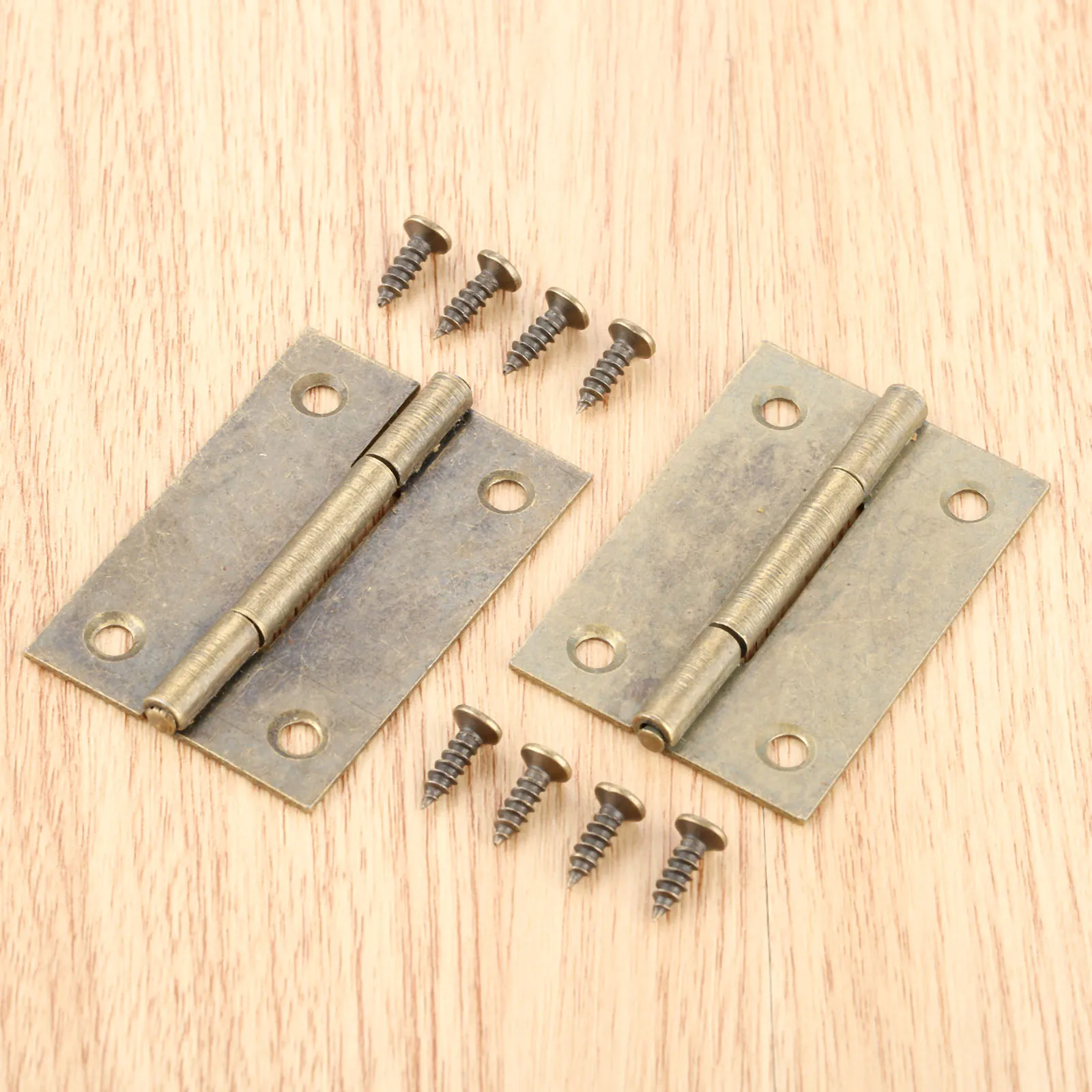2pcs 50*33mm Cabinet Door Hinges 4 Holes Antique Bronze Drawer Hinges for Jewelry Boxes Furniture Fittings
2pcs 50*33mm Cabinet Door Hinges 4 Holes Antique Bronze Drawer Hinges for Jewelry Boxes Furniture Fittings
