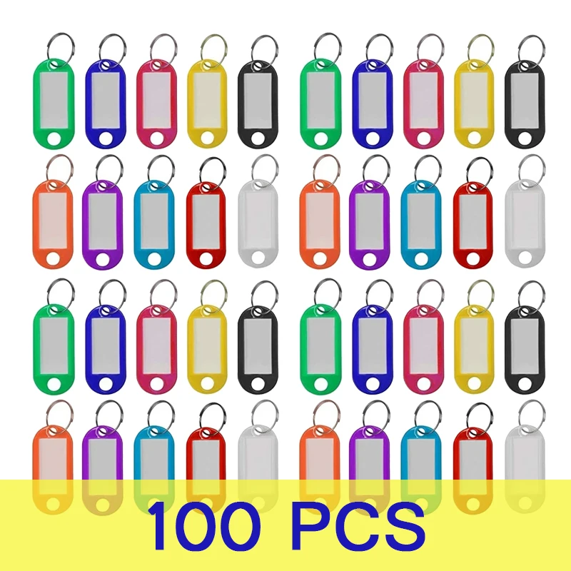 100 PCS Mix Color Keychain Key ID Label Tags Luggage ID Tags Hotel Number Classification Card Key Rings Keychain Wholesale
100 PCS Mix Color Keychain Key ID Label Tags Luggage ID Tags Hotel Number Classification Card Key Rings Keychain Wholesale