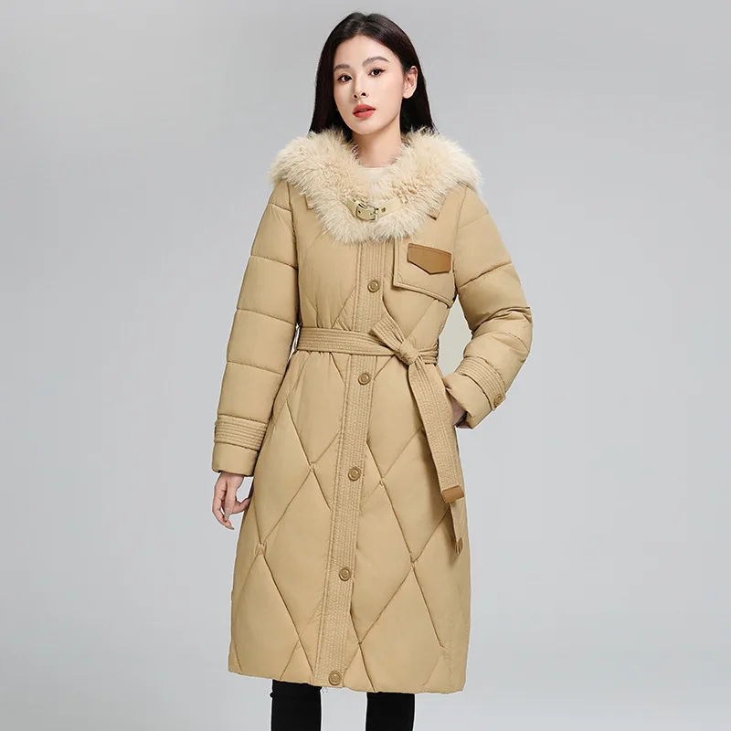 2025 New Korean Winter Long Parkas Women's Down Cotton Jacket Coat Loose Cotton Padded Fur Collar Ladies Outerwear
2025 New Korean Winter Long Parkas Women's Down Cotton Jacket Coat Loose Cotton Padded Fur Collar Ladies Outerwear
