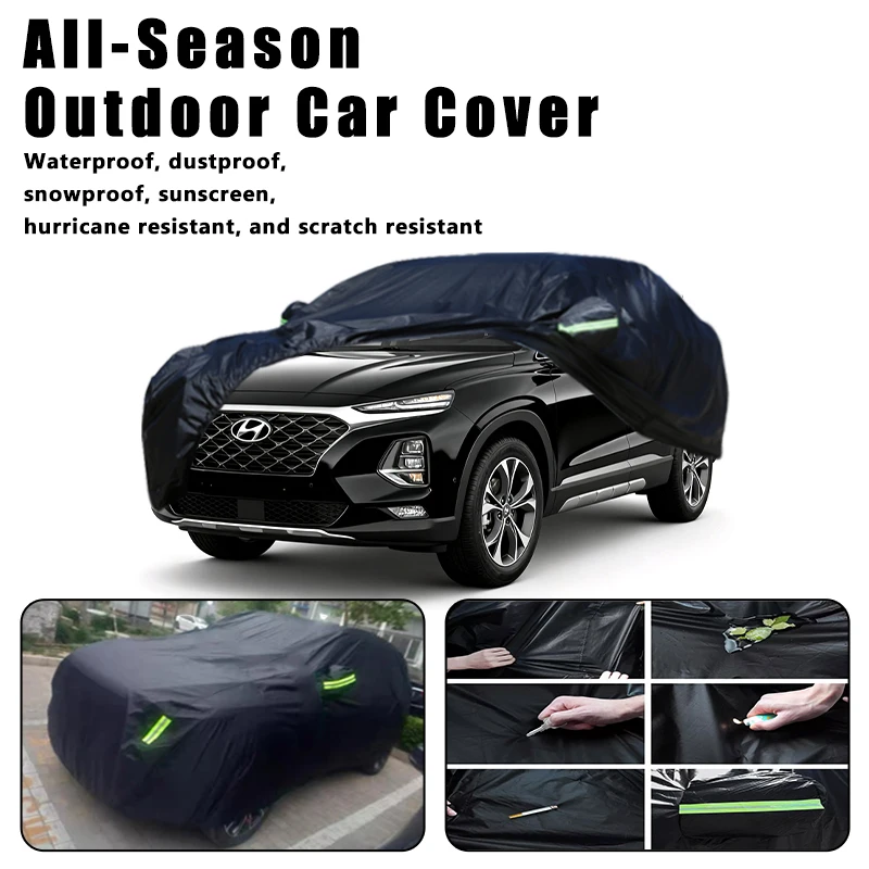For Hyundai Santa Fe SM CM DM TM MX5 Outdoor Waterproof Dustproof UV Resistant Car Cover Protector
For Hyundai Santa Fe SM CM DM TM MX5 Outdoor Waterproof Dustproof UV Resistant Car Cover Protector