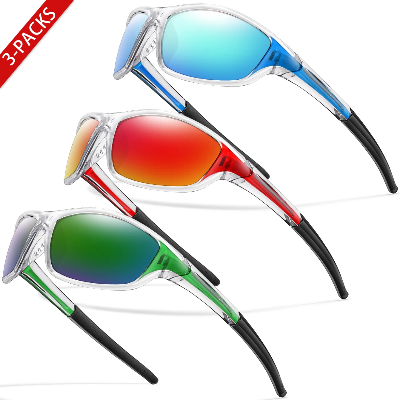 Поляризованные солнцезащитные очки для рыбалки из 3 шт. для мужчин и женщин, цветные спортивные очки с защитой от ультрафиолета для активного отдыха, как бег H
Поляризованные солнцезащитные очки для рыбалки из 3 шт. для мужчин и женщин, цветные спортивные очки с защитой от ультрафиолета для активного отдыха, как бег H