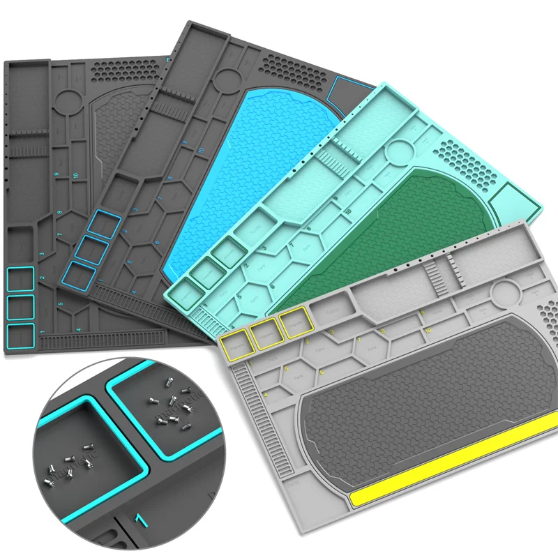 TE-736 Magnetic Repair Silicone Pad High Temp Resistant Soldering Working Mat Smartphone Disassembly PCB Electronic Repair Work
TE-736 Magnetic Repair Silicone Pad High Temp Resistant Soldering Working Mat Smartphone Disassembly PCB Electronic Repair Work