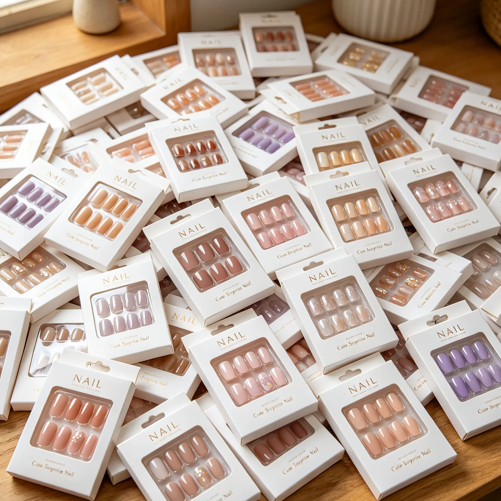 96pcs style mechanical nail handmade nail multi-style set, square/oval/ballet shape with various lengths including short, medium and long, glossy press-on false nails, detachable and reusable, suitable for women's daily commute and holiday manicures.
96pcs style mechanical nail handmade nail multi-style set, square/oval/ballet shape with various lengths including short, medium and long, glossy press-on false nails, detachable and reusable, suitable for women's daily commute and holiday manicures.
