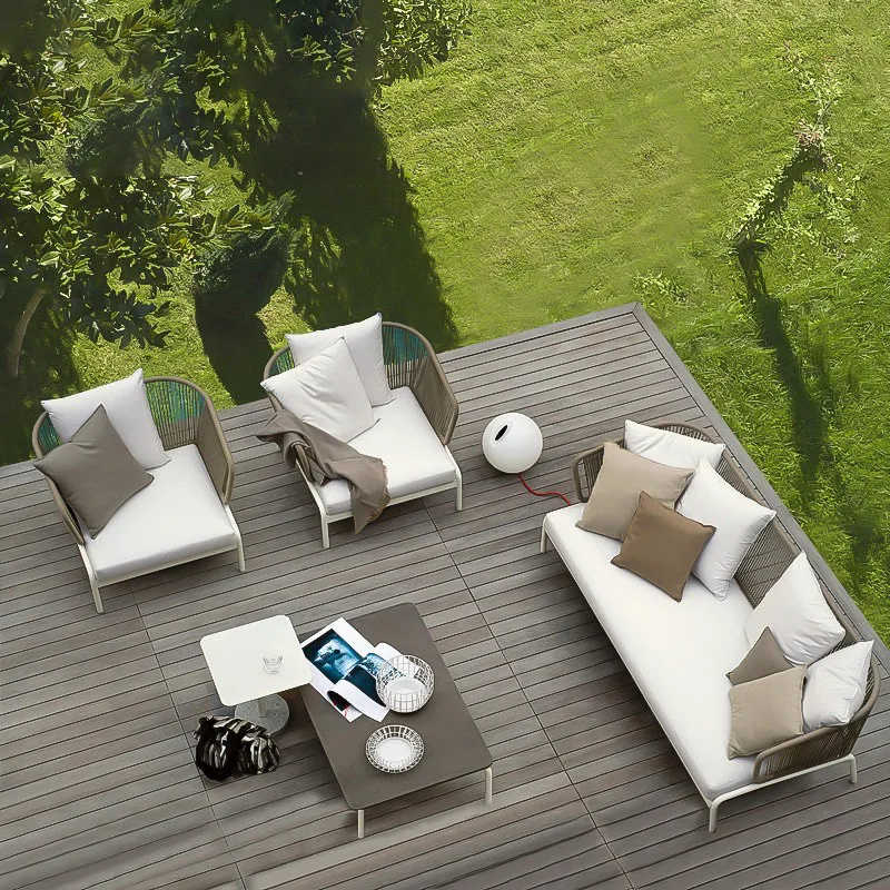 Courtyard outdoor sofa villa outdoor garden furniture open-air sun room rattan sofa combination rattan art Nordic style
Courtyard outdoor sofa villa outdoor garden furniture open-air sun room rattan sofa combination rattan art Nordic style