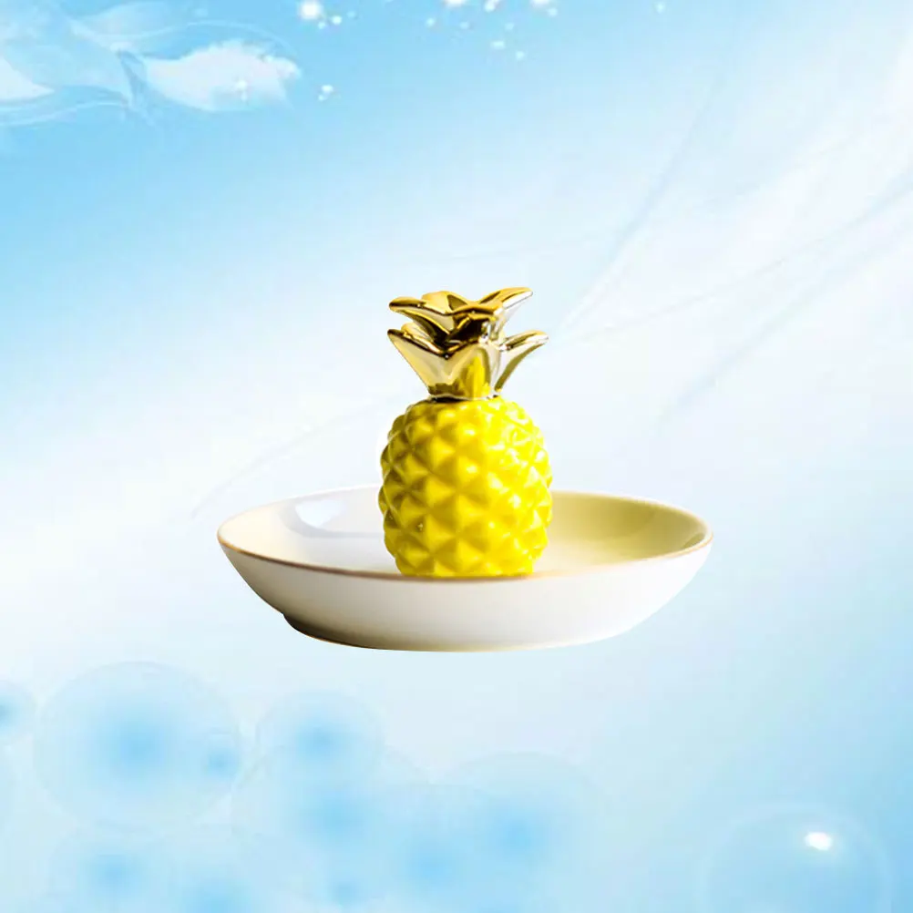 Jewelry Storage Dish Bowl Key Pineapple Design Holder Porcelain Necklace Tray Ring Organizer
Jewelry Storage Dish Bowl Key Pineapple Design Holder Porcelain Necklace Tray Ring Organizer