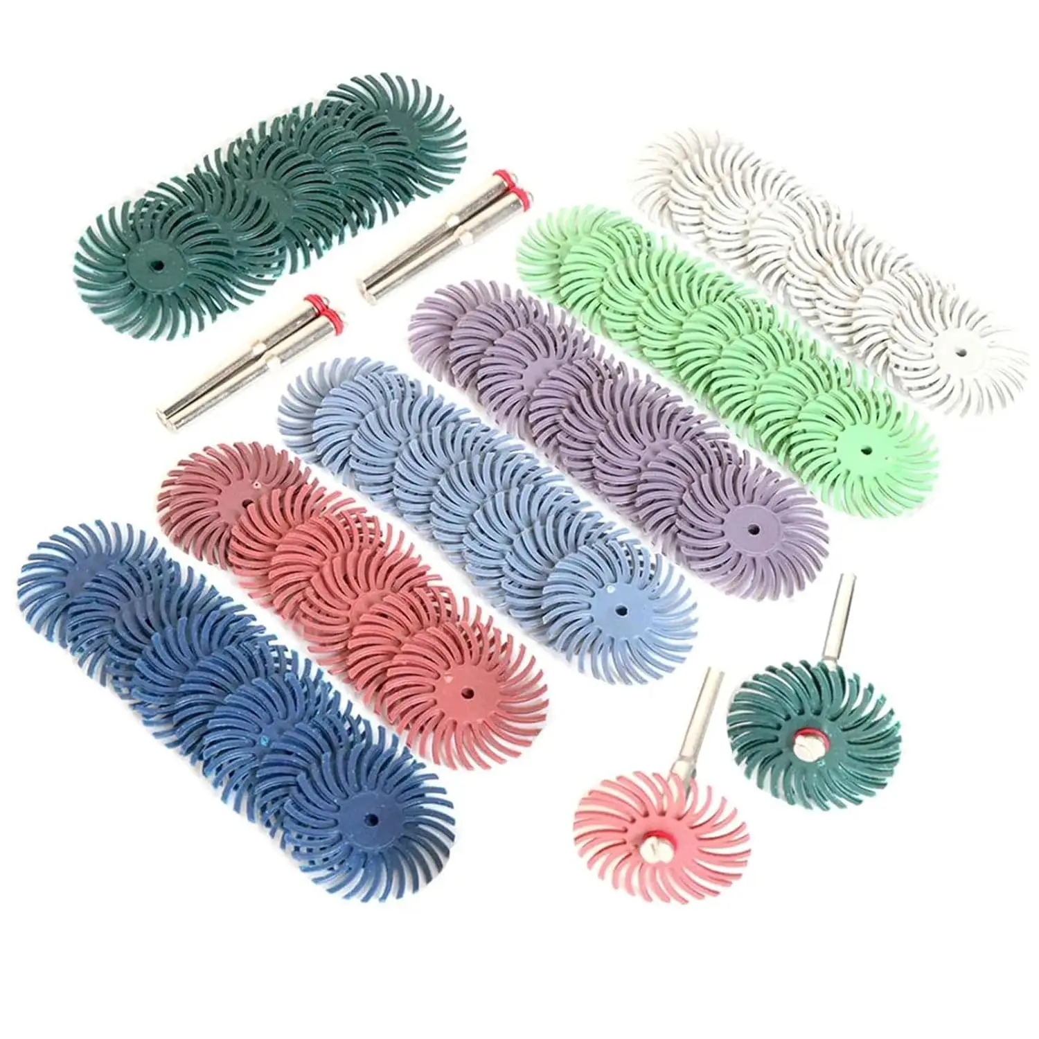 1Inch Radial Bristle Disc Kit Abrasive Brush 1/8" 3 2.35mm Shank Detail Polishing Wheel for Dremel Rotary Tool Accessories(80PCS Mix grit Set)
1Inch Radial Bristle Disc Kit Abrasive Brush 1/8" 3 2.35mm Shank Detail Polishing Wheel for Dremel Rotary Tool Accessories(80PCS Mix grit Set)