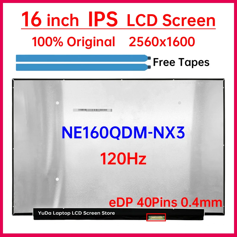 16-дюймовый 120 Гц ЖК-экран для ноутбука NE160QDM NX3 NE160QDM-NX3 Замена матричной панели дисплея 2560x1600 eDP 40 контактов без сенсорного экрана
16-дюймовый 120 Гц ЖК-экран для ноутбука NE160QDM NX3 NE160QDM-NX3 Замена матричной панели дисплея 2560x1600 eDP 40 контактов без сенсорного экрана