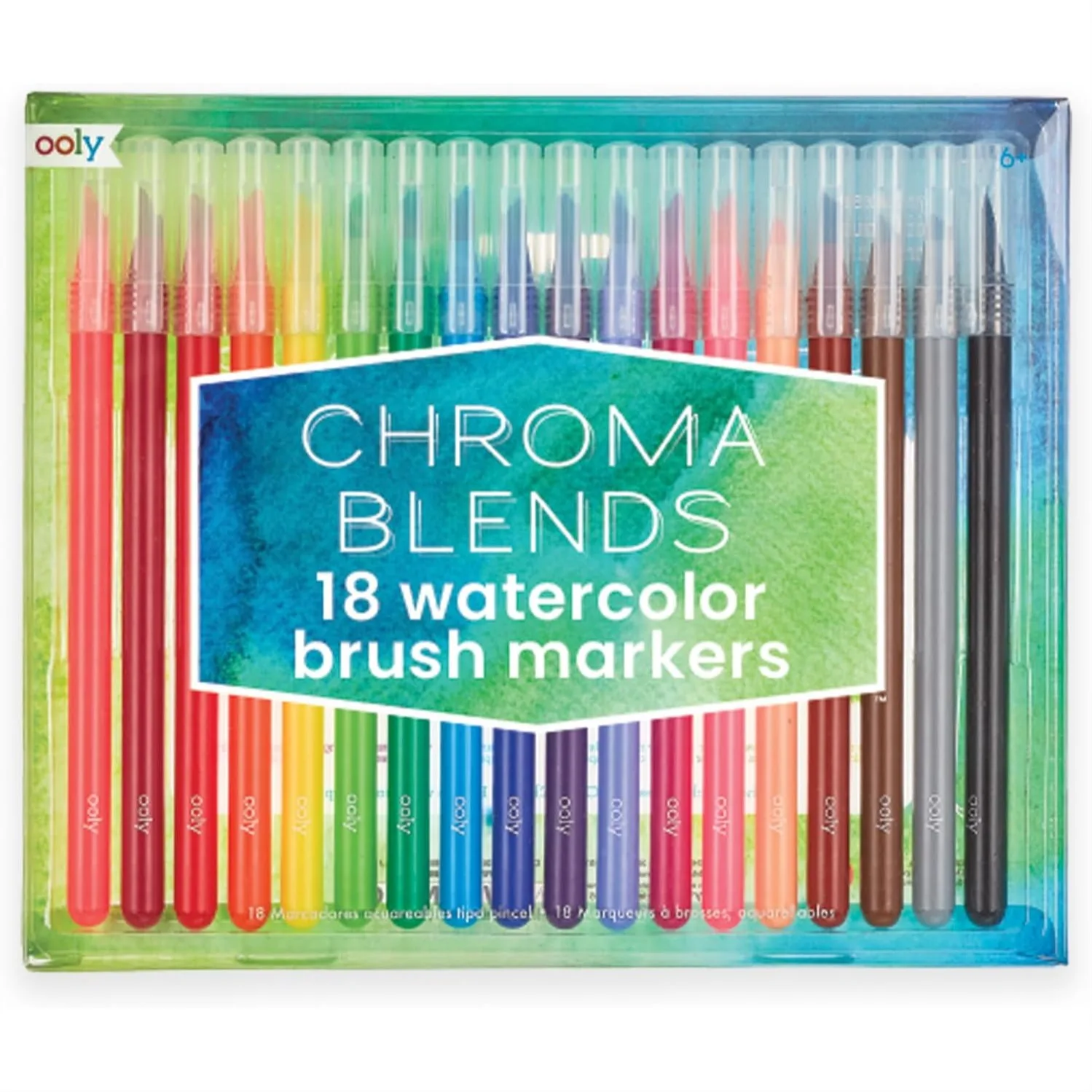 Watercolor Brush Markers, 18-Pack Blendable Pens for Writing, Hand Lettering & Painting, School Supplies
Watercolor Brush Markers, 18-Pack Blendable Pens for Writing, Hand Lettering & Painting, School Supplies