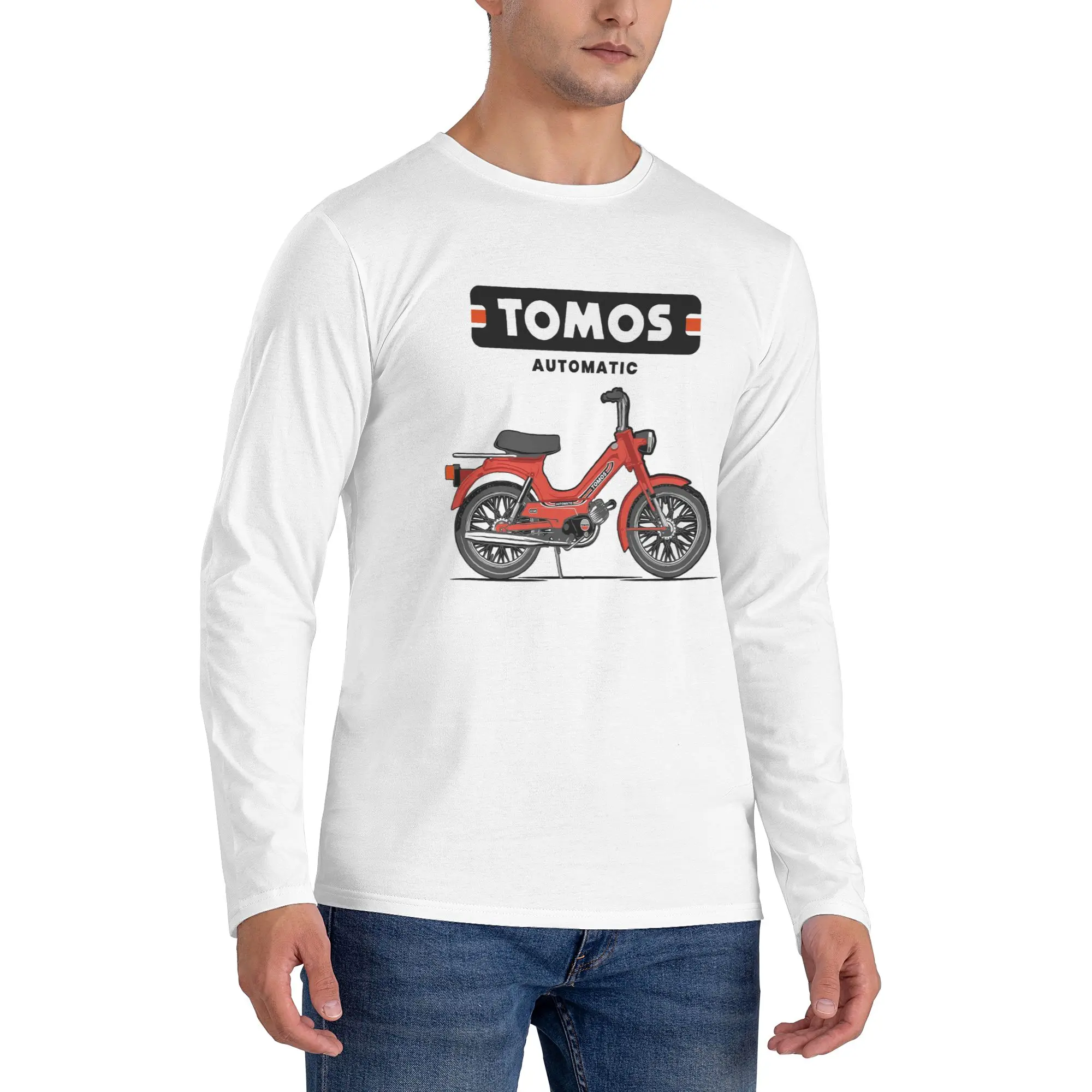 Tomos Automatic - Red Men's Long Sleeved T-shirt Casual Round Neck T shirts Spring and Autumn Men tops
Tomos Automatic - Red Men's Long Sleeved T-shirt Casual Round Neck T shirts Spring and Autumn Men tops