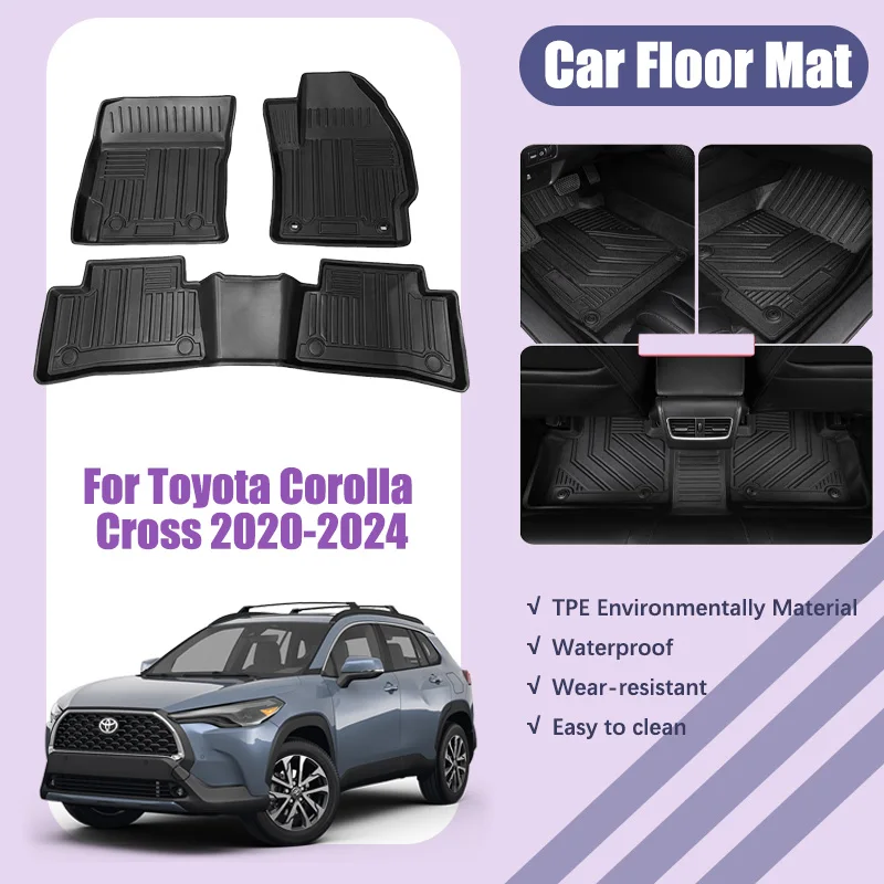 Автомобильные коврики с правым рулем для Toyota Corolla Cross 2020-2024 2021, грязеотталкивающие водонепроницаемые коврики для ног, коврик на заказ, автомобильные аксессуары
Автомобильные коврики с правым рулем для Toyota Corolla Cross 2020-2024 2021, грязеотталкивающие водонепроницаемые коврики для ног, коврик на заказ, автомобильные аксессуары