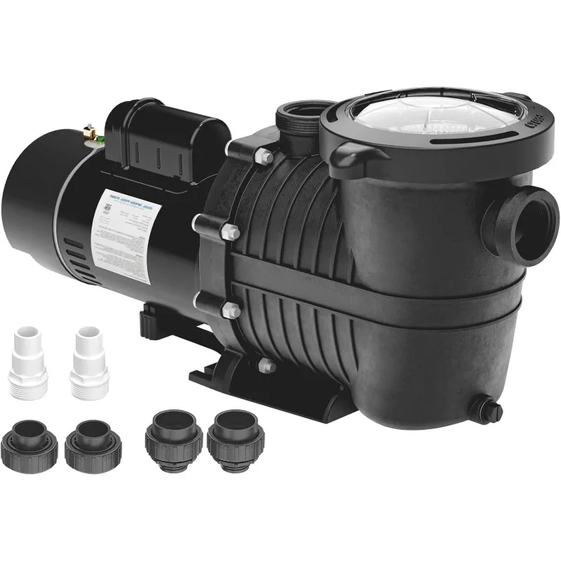 1.5 HP Dual Speed Pool Pump | 4680GPH Max Flow 43FT Head Lift DoE-Compliant 1.25/1.5/2" Fittings Pool Pump
1.5 HP Dual Speed Pool Pump | 4680GPH Max Flow 43FT Head Lift DoE-Compliant 1.25/1.5/2" Fittings Pool Pump