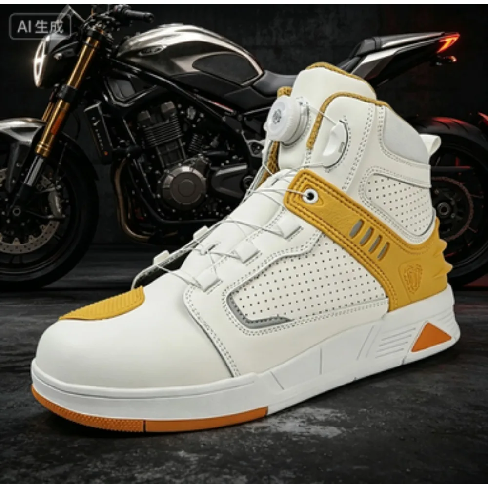2026Leather Motorcycle Men's Genuine Moto Protective Ankle Short Boots Motocross Breathable Anti Drop Riding Travel Racing Shoes
2026Leather Motorcycle Men's Genuine Moto Protective Ankle Short Boots Motocross Breathable Anti Drop Riding Travel Racing Shoes
