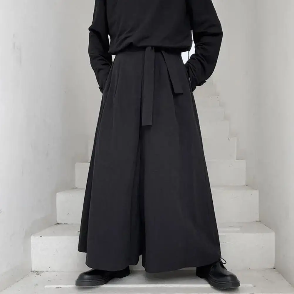 Harajuku Kimono Samurai Wide Leg Pants Oversized Solid Color Elastic Wais Punk Lace Up Japanese Style Men Trousers for Cosplay
Harajuku Kimono Samurai Wide Leg Pants Oversized Solid Color Elastic Wais Punk Lace Up Japanese Style Men Trousers for Cosplay