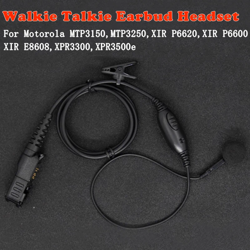 Earpiece Headset Mic For Motorola Radio DP2400 DP2600 XiR P6600 P6620 E8600 MTP3150 MTP3550 XPR3500 3300 Walkie Talkie Earphone
Earpiece Headset Mic For Motorola Radio DP2400 DP2600 XiR P6600 P6620 E8600 MTP3150 MTP3550 XPR3500 3300 Walkie Talkie Earphone