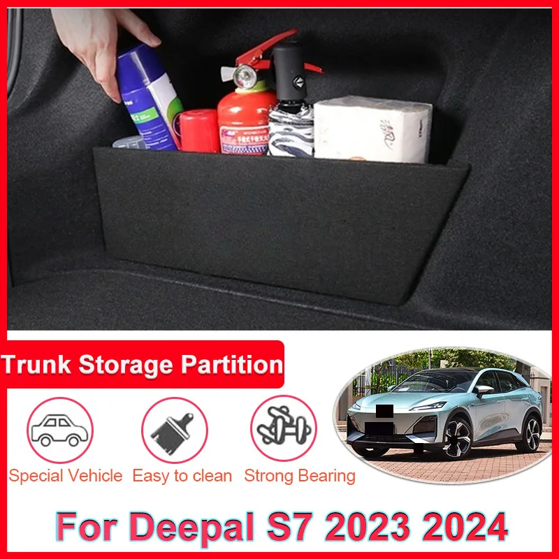 Car Trunk Storage Partition Box Side Storage Auto Part Interior Accessories Tools Rear Sorting Tidying For Deepal S7 2023 2024
Car Trunk Storage Partition Box Side Storage Auto Part Interior Accessories Tools Rear Sorting Tidying For Deepal S7 2023 2024