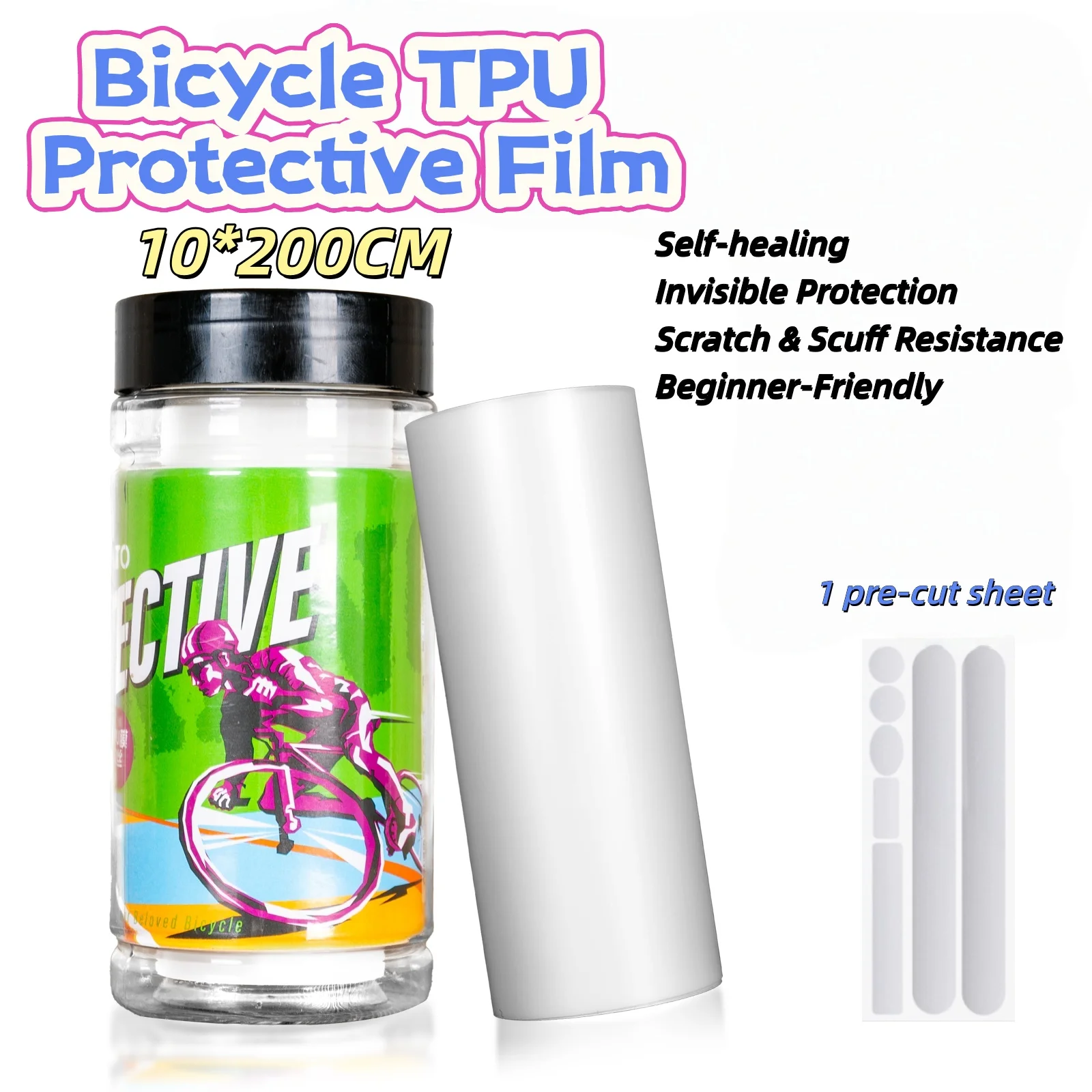 Road Bike Frame Decal Clear Scratch-Resistant Protector Bicycle Sticker MTB Guard TPU specific Cropped Universal Protective Film
Road Bike Frame Decal Clear Scratch-Resistant Protector Bicycle Sticker MTB Guard TPU specific Cropped Universal Protective Film