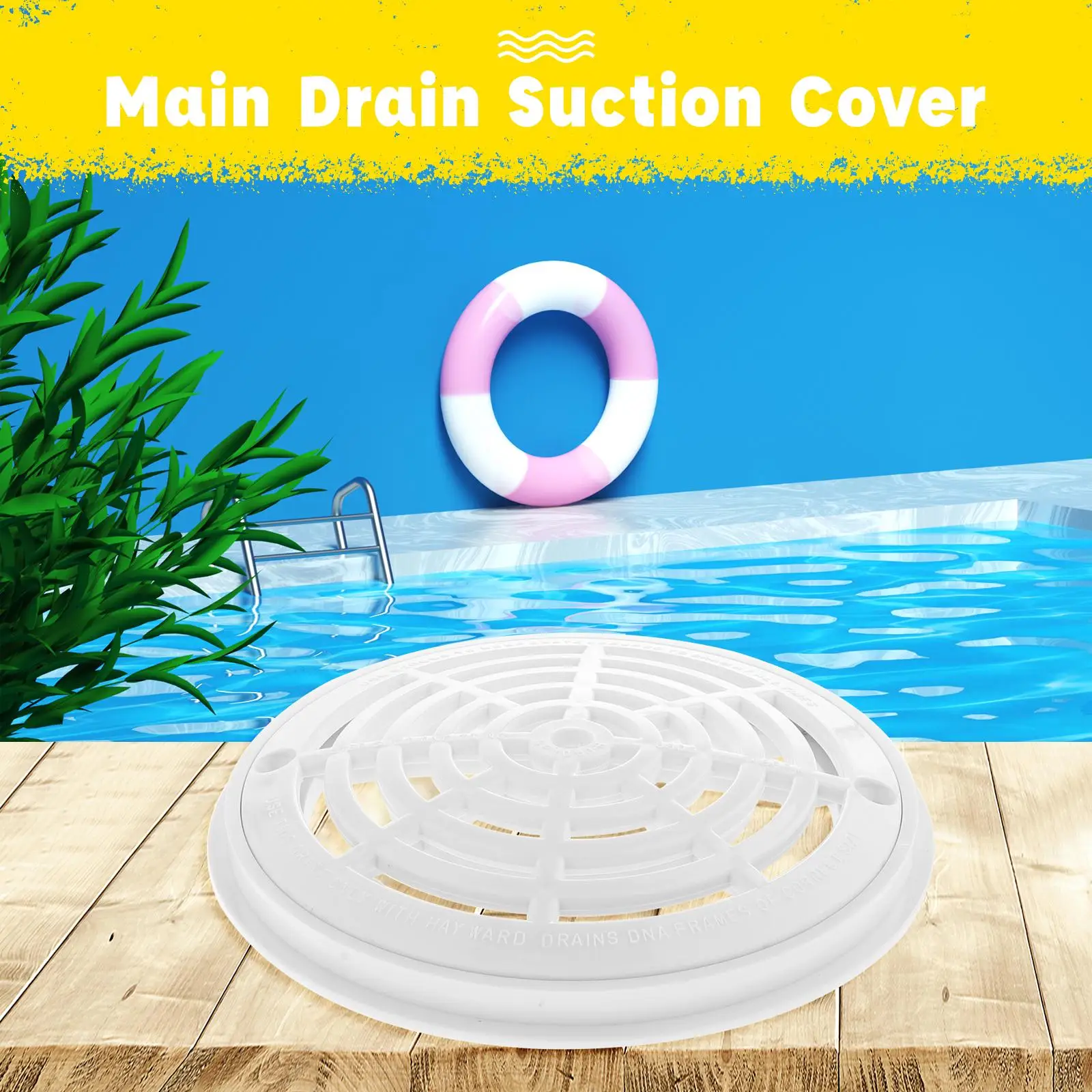 Main Drain Pool Suction Cover Silver ABS Pool Cover for Prefabricated Swimming Pools and Repairs
Main Drain Pool Suction Cover Silver ABS Pool Cover for Prefabricated Swimming Pools and Repairs