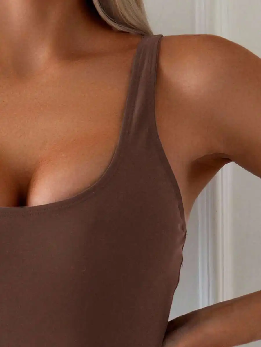 Women Solid Color One Piece Swimsuit For Beach Vacation
Women Solid Color One Piece Swimsuit For Beach Vacation