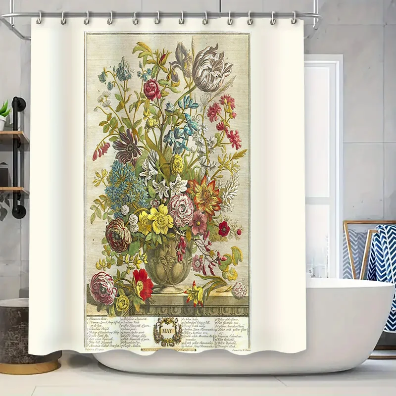 Vintage Floral Shower Curtain Botanical Flower Pattern Bathroom Decor Rustic Farmhouse Van Gogh Style Washable Curtains
Vintage Floral Shower Curtain Botanical Flower Pattern Bathroom Decor Rustic Farmhouse Van Gogh Style Washable Curtains
