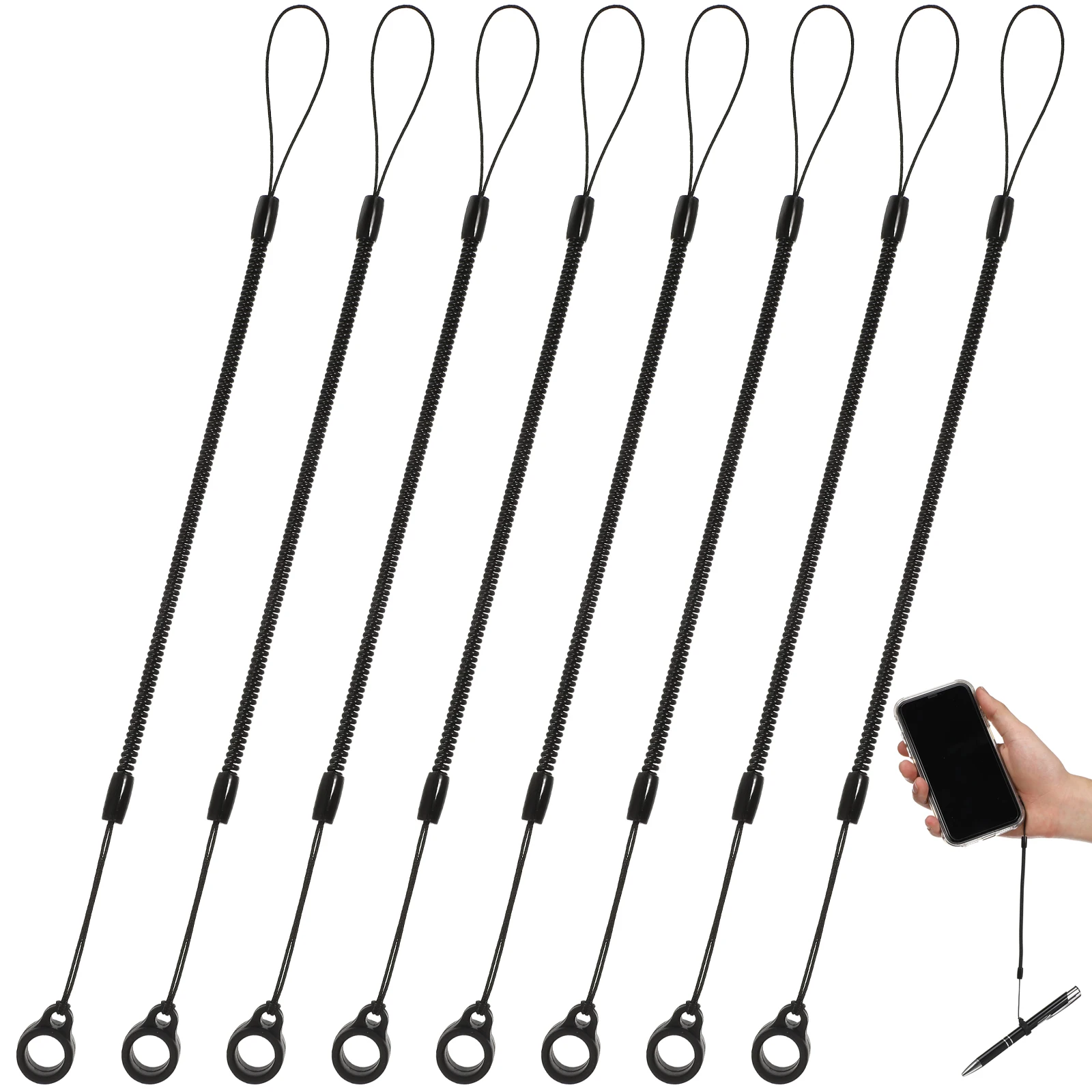 8pcs Stylus Pen Anti-lost Rope Retractable Cord Plastic Wrist Lanyard Spring Structure Long Lasting Phone Strap
8pcs Stylus Pen Anti-lost Rope Retractable Cord Plastic Wrist Lanyard Spring Structure Long Lasting Phone Strap