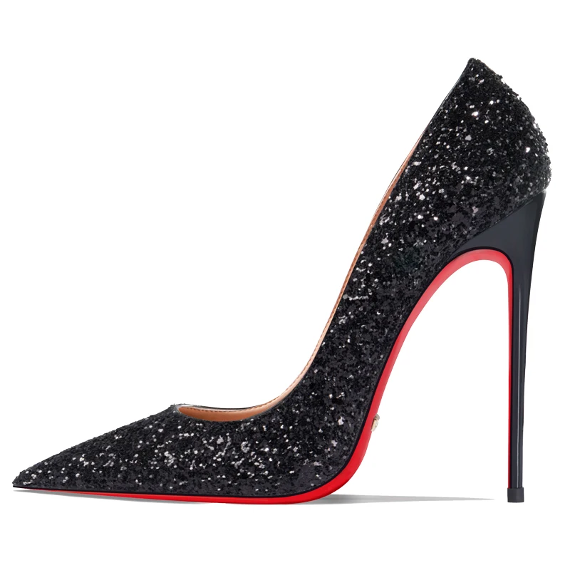 Fashion Sexy Red Bottom Heels Women Pumps with Sequins Bling Sparkle Black Gold Silver Glitter Stilettos Pointed Toe Thin Heels
Fashion Sexy Red Bottom Heels Women Pumps with Sequins Bling Sparkle Black Gold Silver Glitter Stilettos Pointed Toe Thin Heels